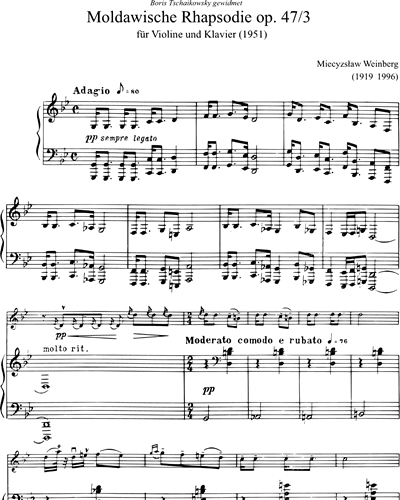 Moldovan Rhapsody, op. 47 No. 3
