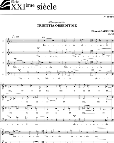 Tristitia Obsedit Me