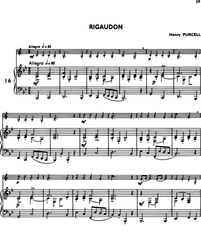 La Clarinette Classique, Vol. A: Rigaudon