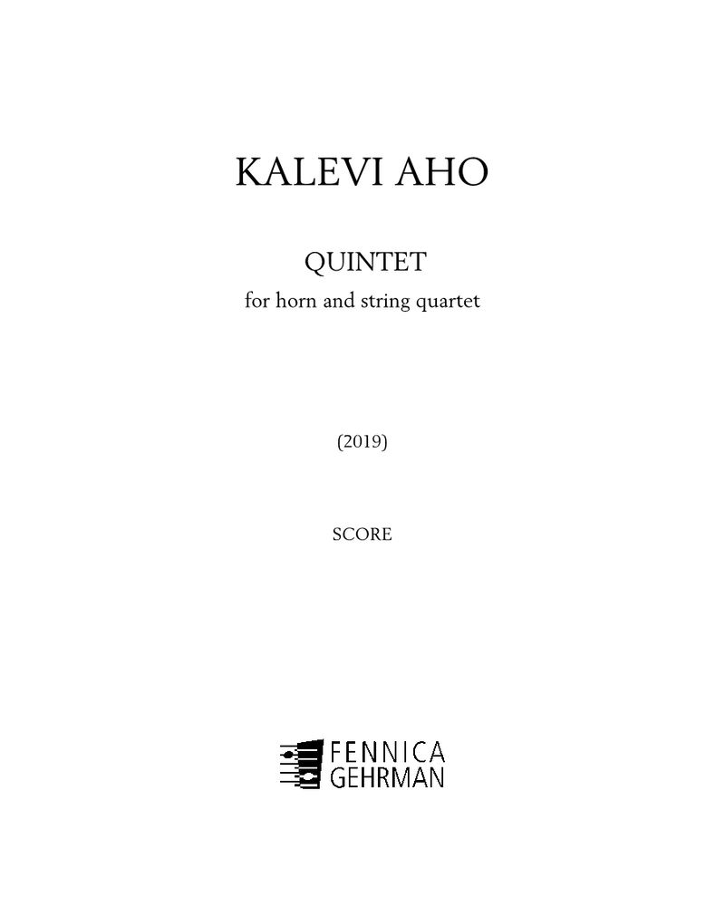 Quintet for Horn and String Quartet