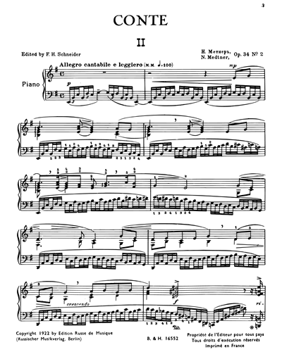 Conte (from "Fairy Tales, op. 34")