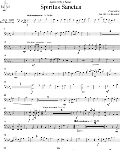 Bass Trombone Chorus 1