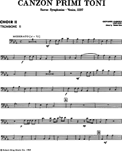 [Choir 2] Trombone 2 & Baritone Horn (Alternative)