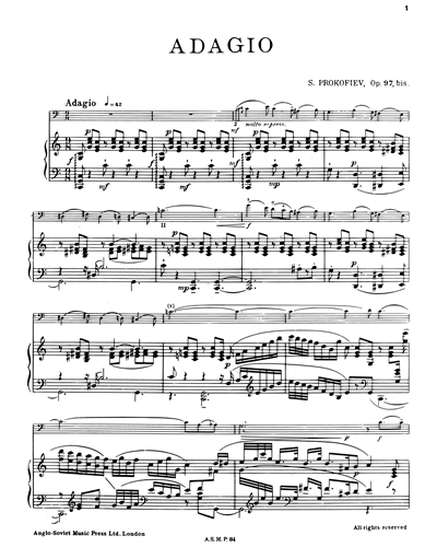 Adagio (from 'Cinderella, op. 97b')