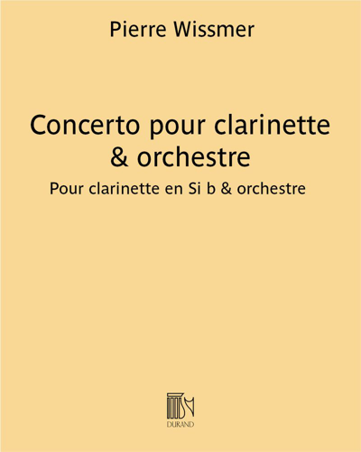 Concerto pour clarinette & orchestre