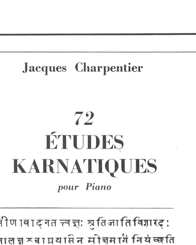 72 Études Karnatiques - 7ème Cycle