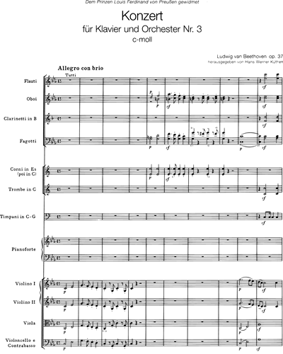 Piano Concerto No. 3 in C minor, op.37