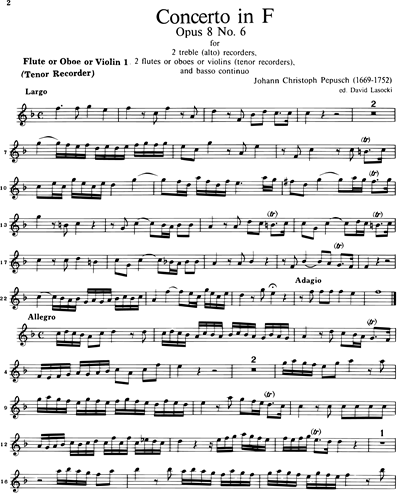 Flute 1/Oboe (Alternative)/Violin (Alternative)/Tenor Recorder (Alternative)