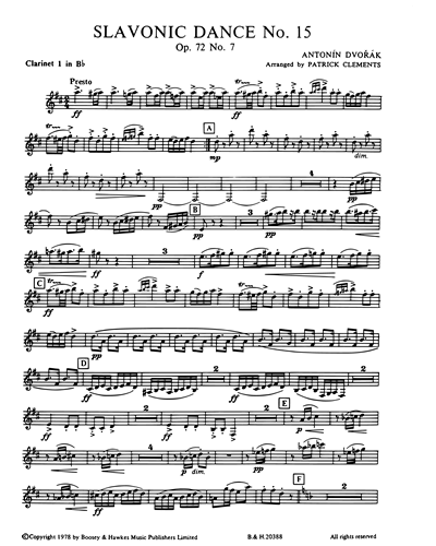 Slavonic Dance No. 15, op. 72/7