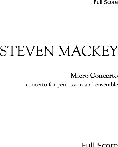 Micro-Concerto