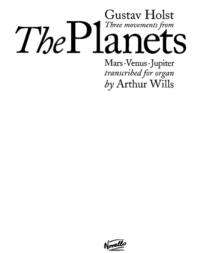 Three Movements from "The Planets"