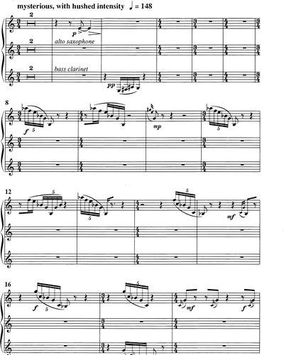 Clarinet 1 & Clarinet 2 & Clarinet 3/Alto Saxophone/Bass Clarinet/Contrabass Clarinet