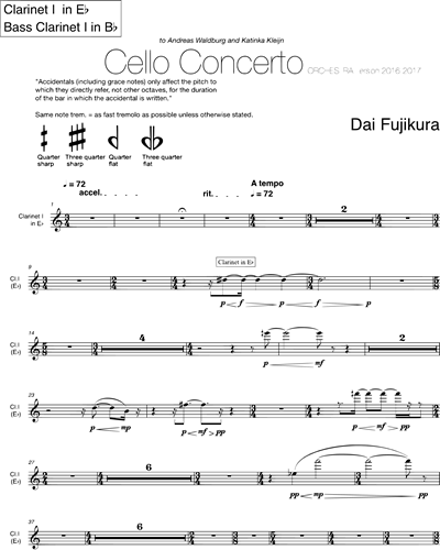 Clarinet in Eb 1/Bass Clarinet
