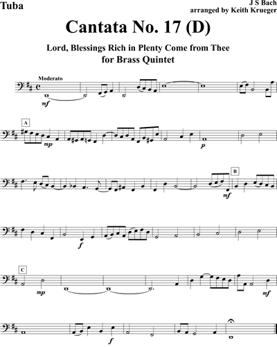 Cantata No. 17: "Lord, Blessings Rich in Plenty Come from Thee"