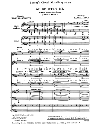 Male Chorus & Organ