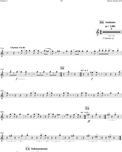 Clarinet 3/Bass Clarinet in Bb