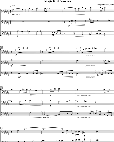 Adagio for 3 Trombones