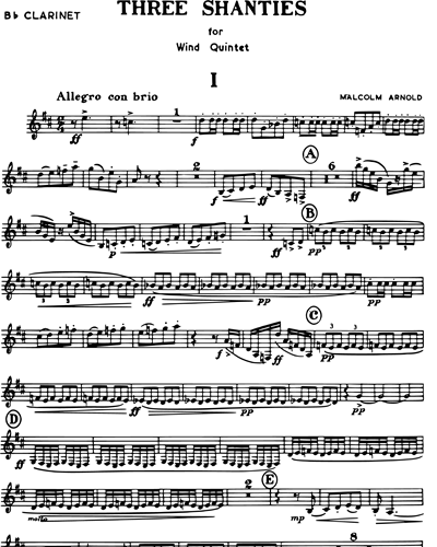 Three Shanties for Wind Quintet Op. 4