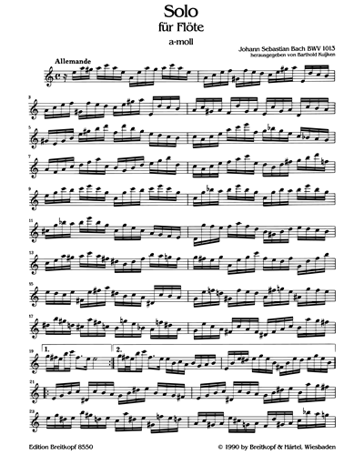 Solo a-moll BWV 1013