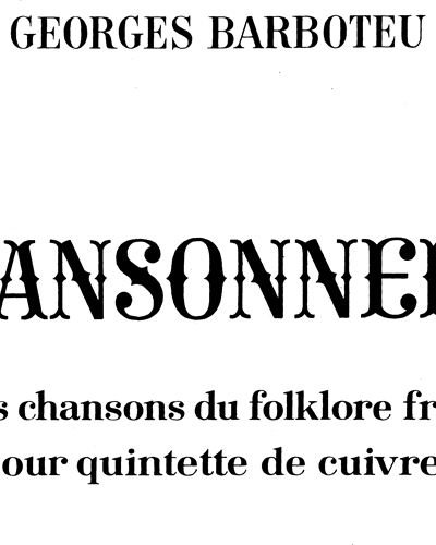 Chansonnerie Vieilles chansons du folklore français