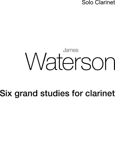 Six grand studies for clarinet