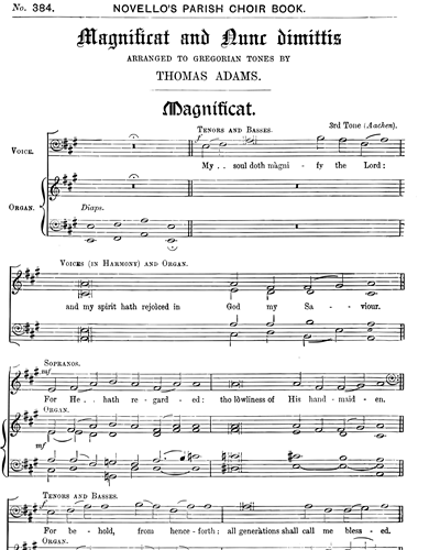Unison Chorus & Organ