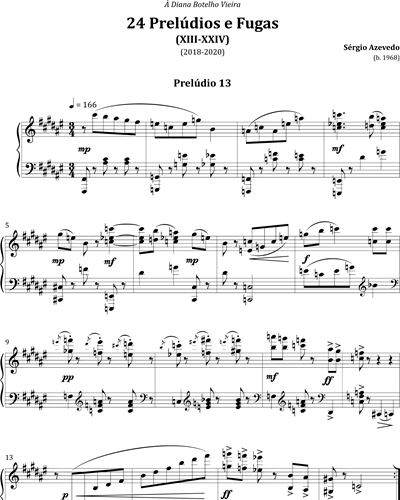 24 Preludes and Fugues, No. 13 - 24