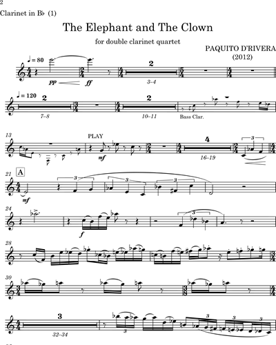 [Quartet 1] Clarinet in Bb