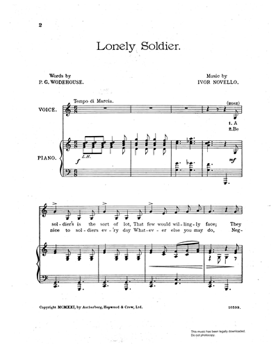 Lonely Soldier (from 'The Golden Moth')
