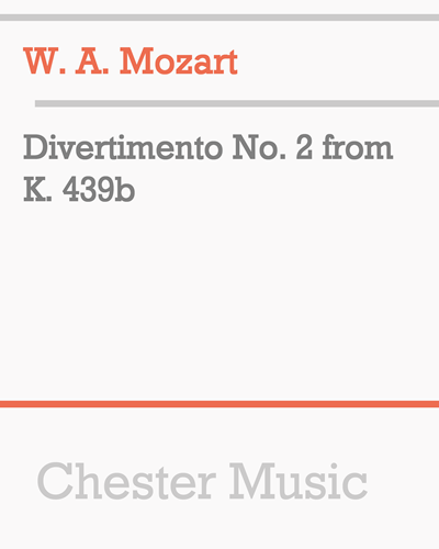 Divertimento No. 2 (from K. 439b)