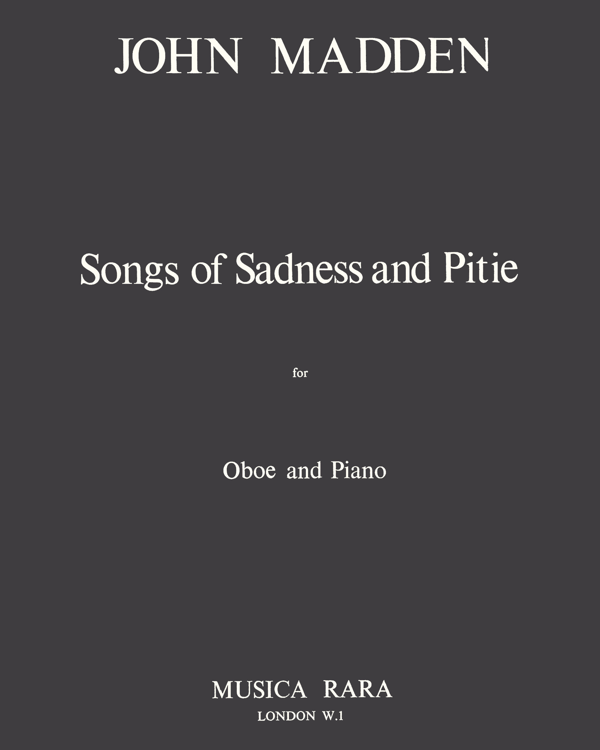 Songs of Sadness and Pitie