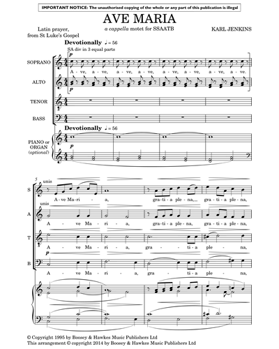 Mixed Chorus & Piano (Optional)/Organ (Alternative)