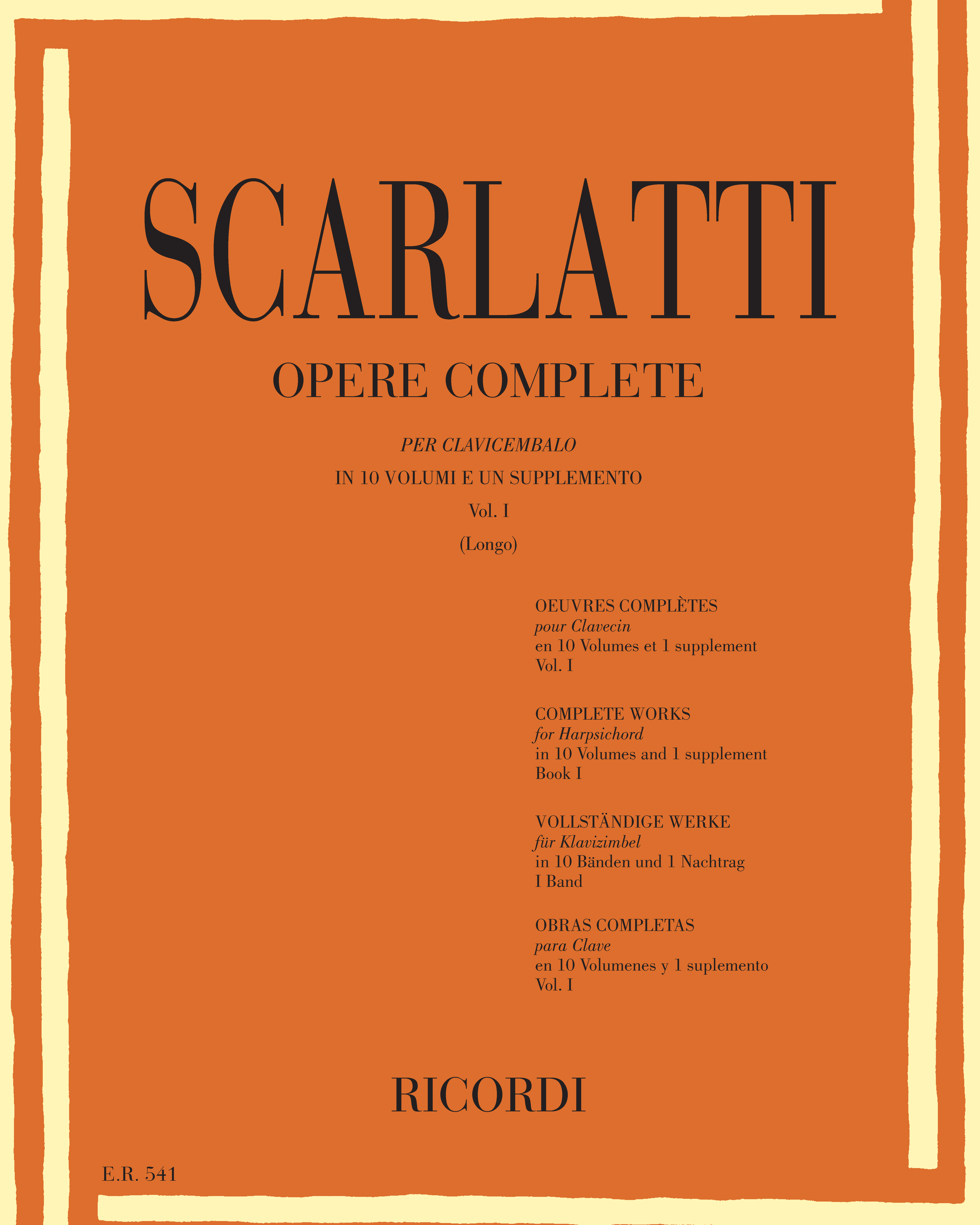 Opere complete per clavicembalo Vol. 1