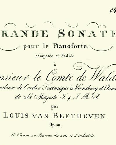 Piano Sonata, op. 53 ("Waldstein")