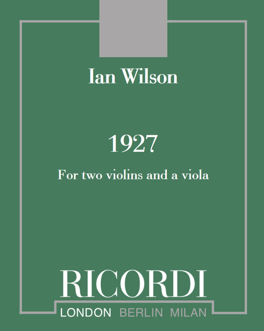 1927 - For two violins and a viola