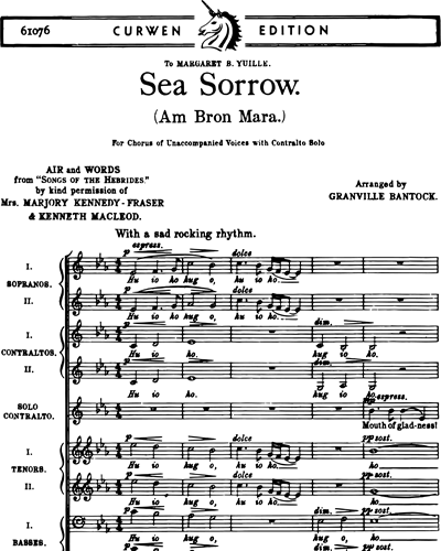 Sea Sorrow (Am Bron Mara)