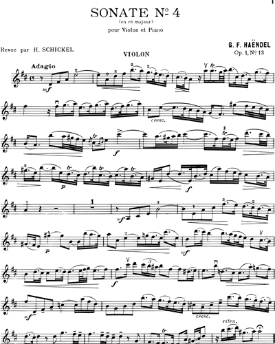 Sonate n. 4, Op. 1 n. 13