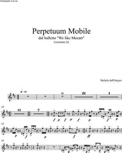Perpetuum Mobile (from the Ballet 'We like Mozart' [Version A])
