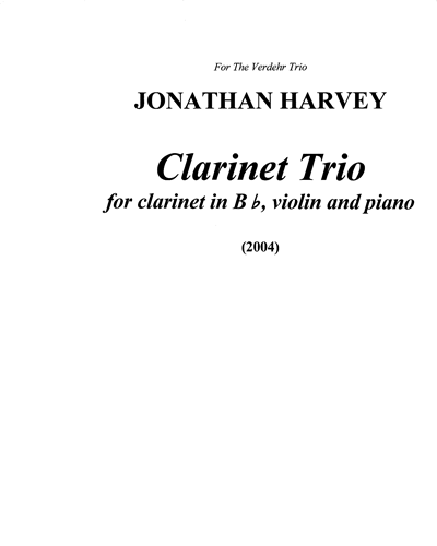 Clarinet Trio