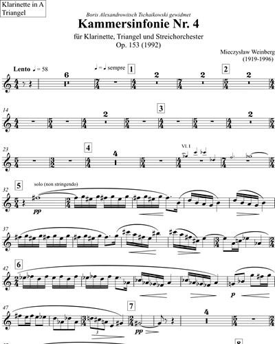 [Solo] Clarinet in A & Triangle