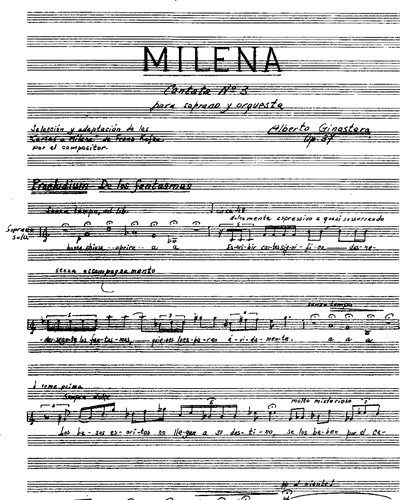 Milena, op. 37