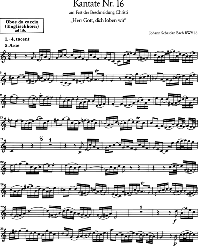 Oboe da caccia/English Horn (ad libitum)