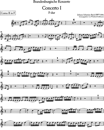 Brandenburgisches Konzert Nr. 1 F-dur BWV 1046