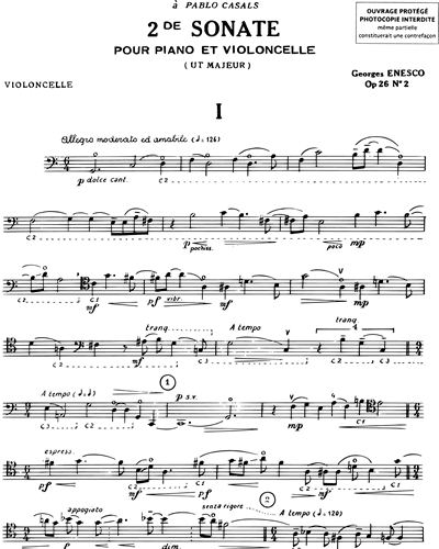 Deuxième Sonate Op. 26 n. 2