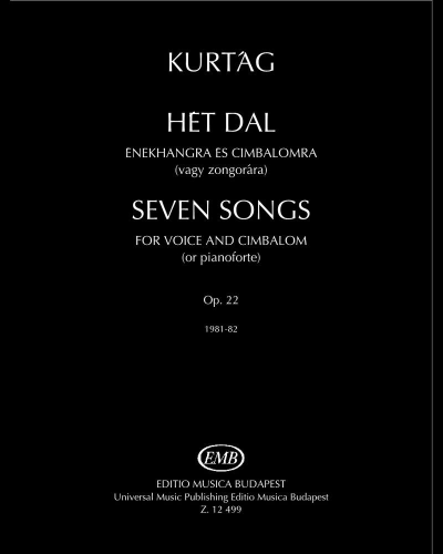 Seven Songs op. 22