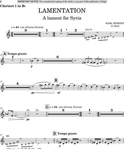 Clarinet 1 in Bb