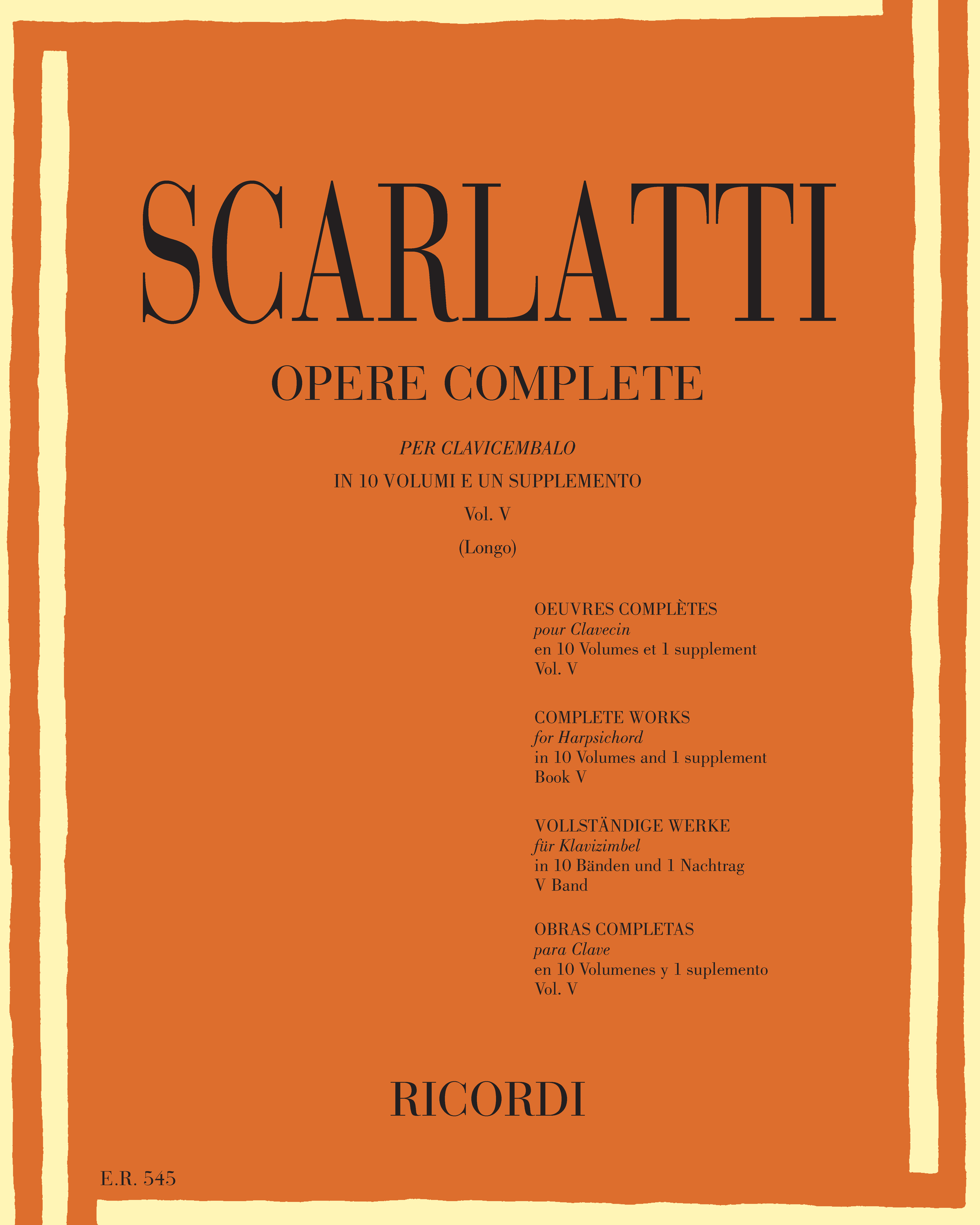 Opere complete per clavicembalo Vol. 5