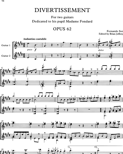 Divertissement, Op. 62