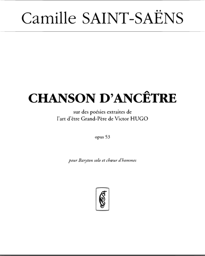 Chanson d'ancêtre (from 'Deux Choeurs, op. 53')