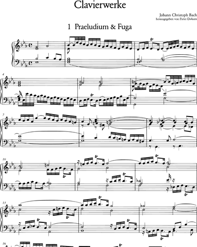 Werke für Clavier (Cembalo, Orgel)